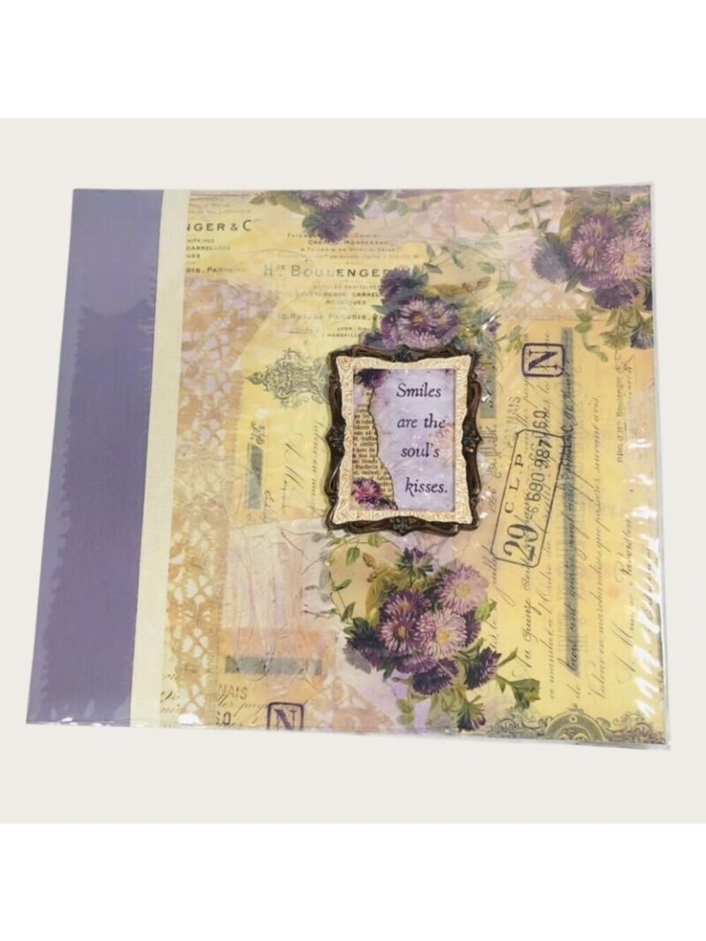 Tapestry by C.R. Gibson 12" x 12" Lavender & Lace Scrapbook New